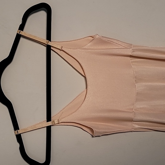 Vintage Vassarette tan lingerie nightgown liner Sz 32 - Picture 5 of 10